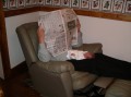 06-07-2004 Reading the paper with Daddy * 2592 x 1944 * (790KB)
